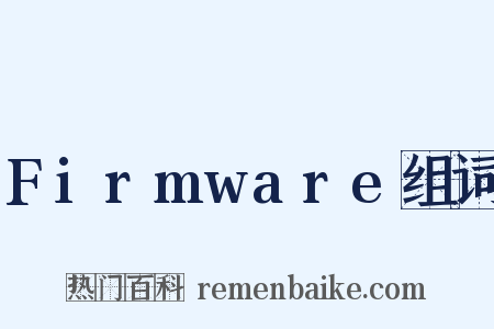 Firmware组词是什么意思的图片